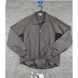 Performance IllumiNITE Cycling Jacket Mens XL Grey Reflective Full Zip Vented